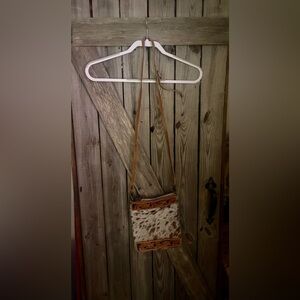 American Darling Brown and White Crossbody Bag